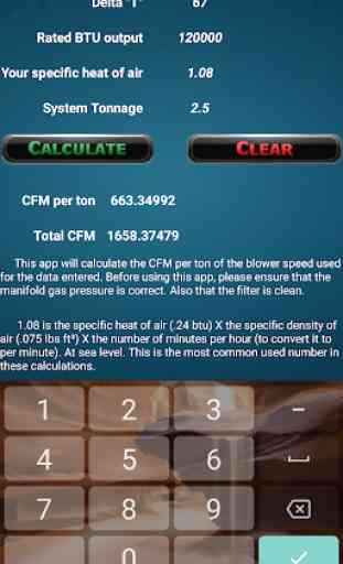 Verbals CFM calculator 3