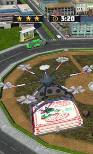 Voando Zangão Pizza Entrega 3D 1