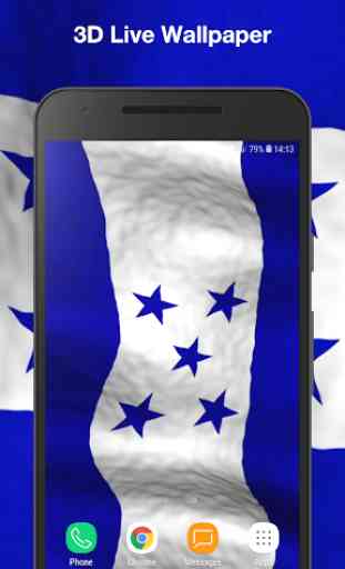 Bandeira de 3D Honduras Papel de Parede Animado 1