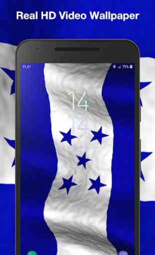 Bandeira de 3D Honduras Papel de Parede Animado 3
