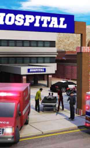 Cidade Ambulância Emergência Resgatar Simulador 1
