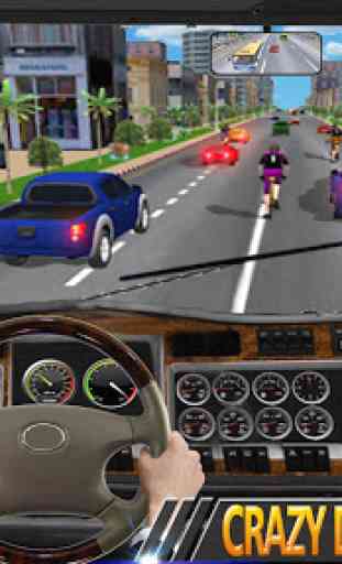 Dentro Caminhão Dirigindo Jogos : Rodovia Estradas 3