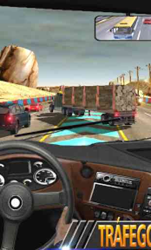 Dentro Caminhão Dirigindo Jogos : Rodovia Estradas 4