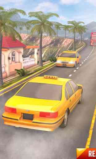 Drive Mountain City Taxi Car: Hill Taxi Car Games 2