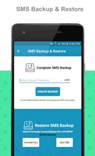E2PDF - Backup Restore SMS,Call,Contact,TrueCaller 2