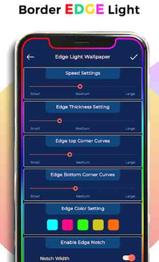 Edge Lighting Live Wallpaper - Border Edge Light 1