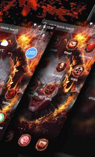 Evil Flame Scary Clown Theme & HD wallpapers 1