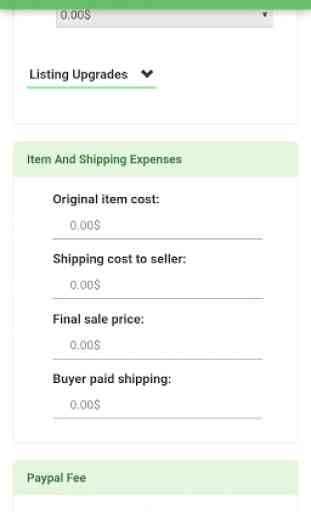 Fees Calculators (eBay) 3
