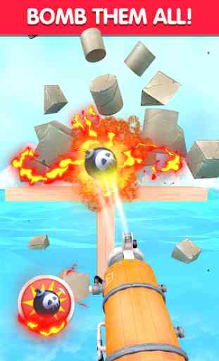 Fire Cannon - Amaze Knock Stack Ball 3D game 2