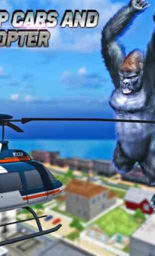 gorila rampage: ataque de cidade com raiva em kong 1