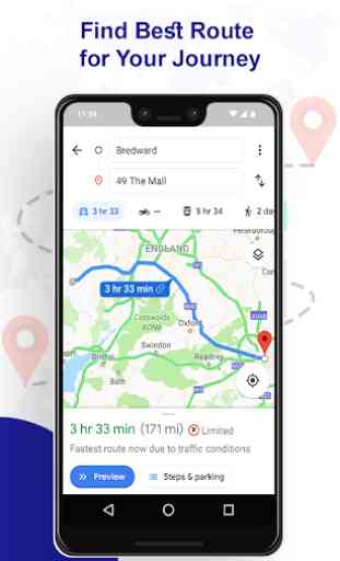 GPS Map Navigation Traffic Finder App 1