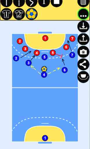 Handball playbook - sports tactic board 2