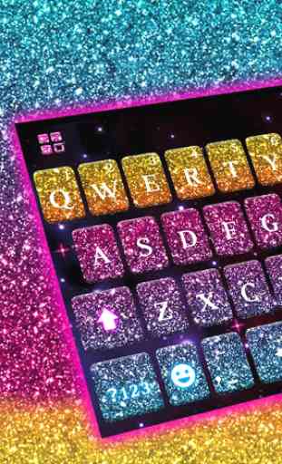 Keyboard Color Glitter 2
