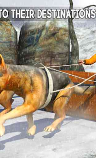 Neve Cachorro Trenó Transporte: Dog Simulator Game 3