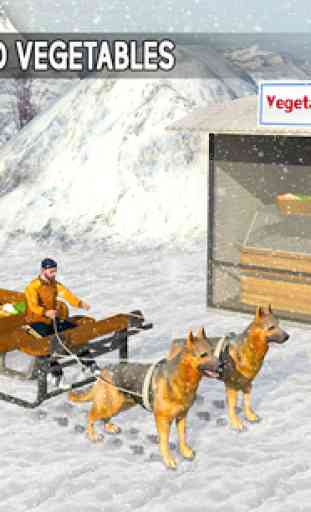 Neve Cachorro Trenó Transporte: Dog Simulator Game 4