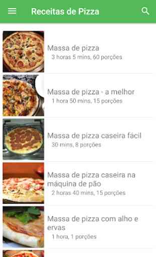 Receitas de Pizza grátis em portuguesas offline 1