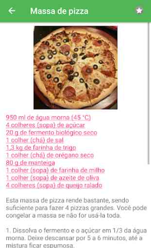 Receitas de Pizza grátis em portuguesas offline 2