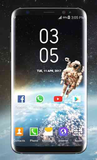 Relógio Galaxy S8 Além disso Digital 4