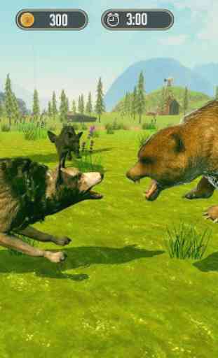 simulador de lobo: jogo na selva selvagem 4