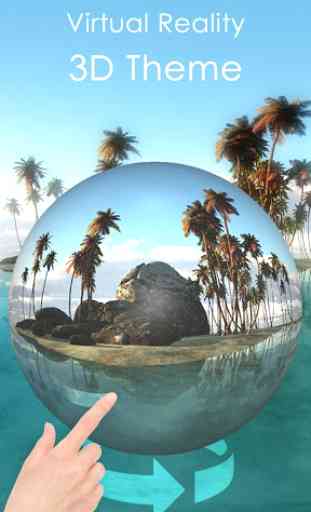 Tema 3D de ilha tropical (VR panorâmica)   1