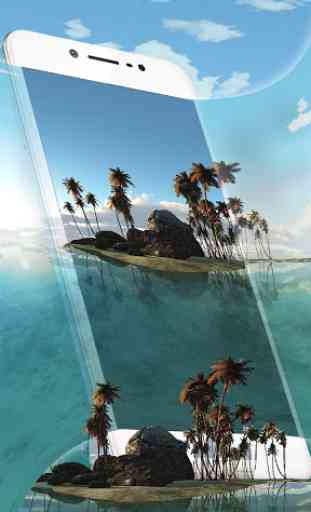 Tema 3D de ilha tropical (VR panorâmica)   2