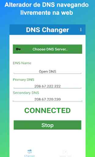 Trocador de DNS (sem raiz 3G / 4G / WIFI) 2