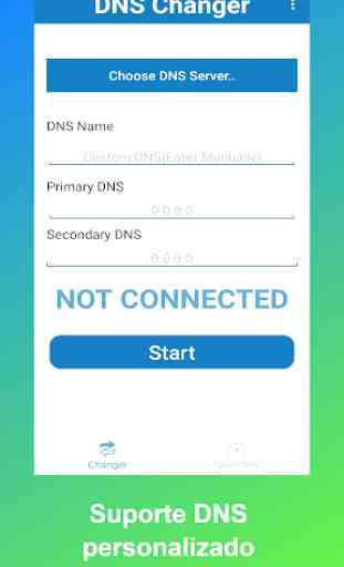 Trocador de DNS (sem raiz 3G / 4G / WIFI) 3