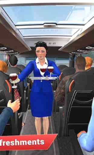 Virtual Menina turista ônibus garçonete empregos 1