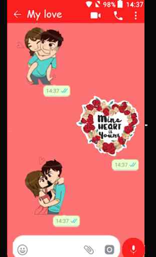 Adesivos de amor para WhatsApp  2020 2