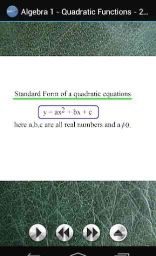 Algebra1- Quadratic Equations 3
