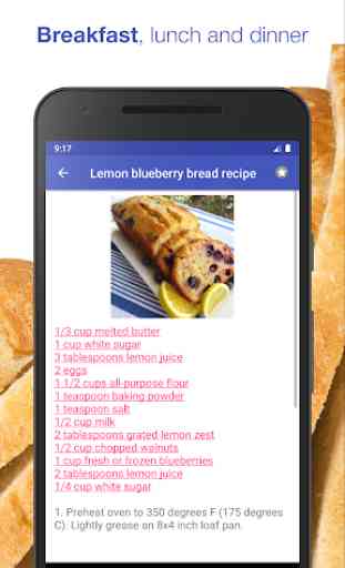 Bread recipes free offline app 2