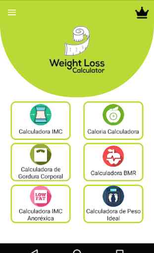 Calculadora de perda de peso 1