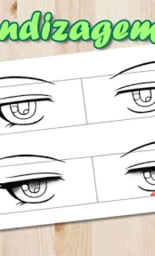 Como desenhar Olhos de Anime 1