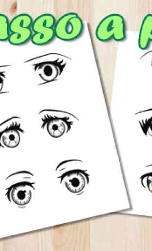 Como desenhar Olhos de Anime 2