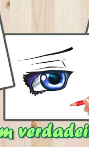 Como desenhar Olhos de Anime 3