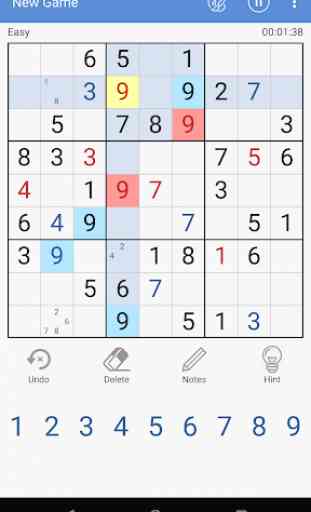 Diariamente Sudoku livre enigma 1