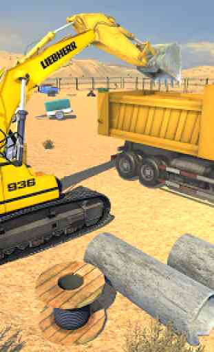 Escavadeira pesada City Construction Sim 2019 3