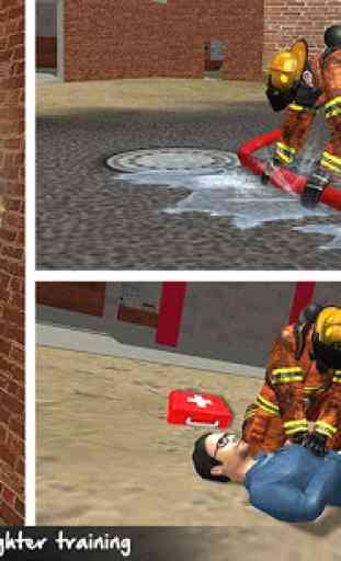 Escola bombeiro americano: formação herói resgate 4