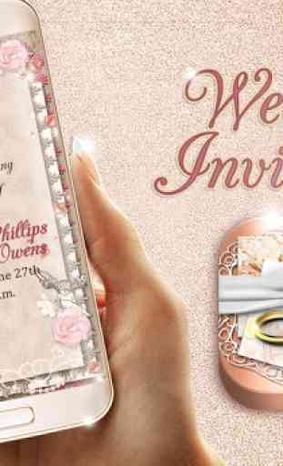Fazer Convite De Casamento Personalizado Elegante 4