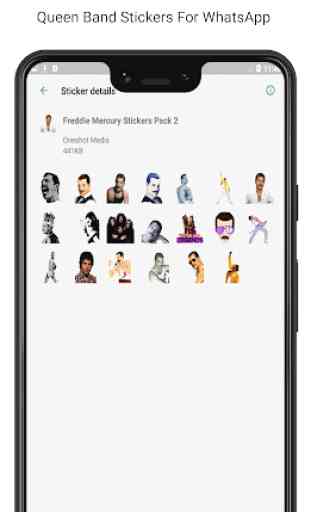 Freddie Mercury adesivos para WhatsApp 1