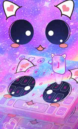Galaxy Kitty Emoji Keyboard 2