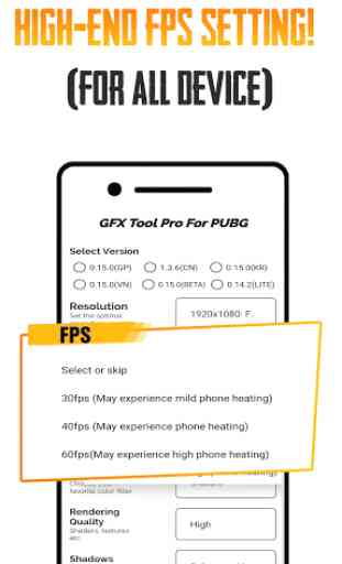 GFX Tool PUBG  (Advance FPS Settings + No Ban) 2
