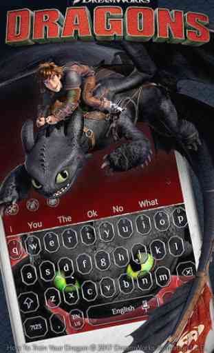 How to Train Your Dragon Toothless Keyboard Theme 1