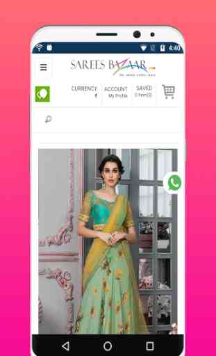 Lehenga Choli Online Shopping App: SareesBazaar 3