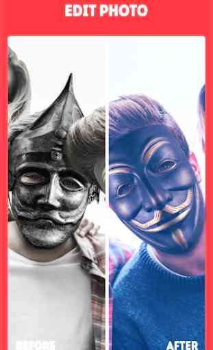 Máscara Facial Anônima - Anonymous Face Mask 2 3