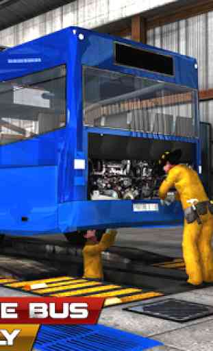 Ônibus Mecânico Reparo Loja 3D - Bus Mechanic Shop 1