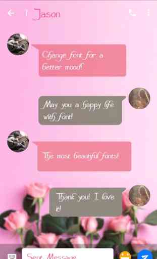 Pink Rose Font for FlipFont , Cool Fonts Text Free 2