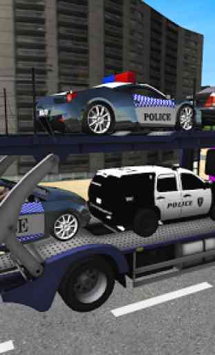Police Suit Transport 3D Truck Driving 3
