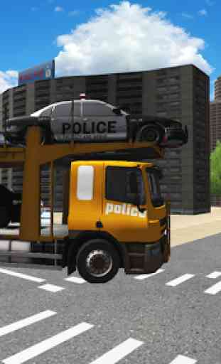 Police Suit Transport 3D Truck Driving 4