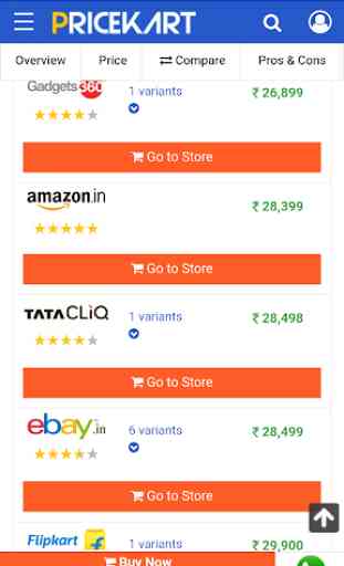 Price Comparison Shopping App - Pricekart 4